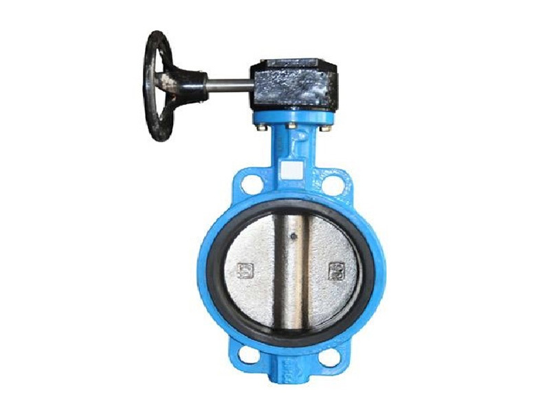 Turbine type wafer butterfly valve