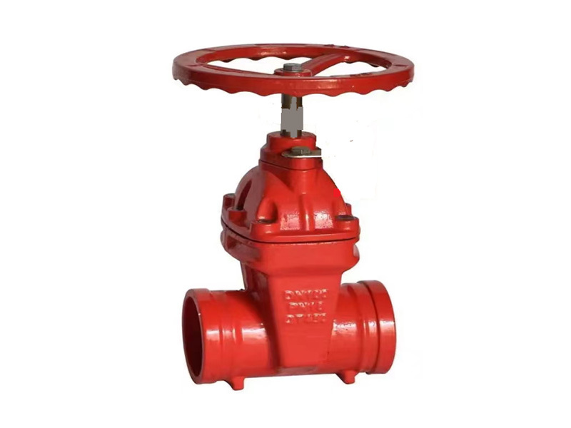 Grooved concealed stem gate valve