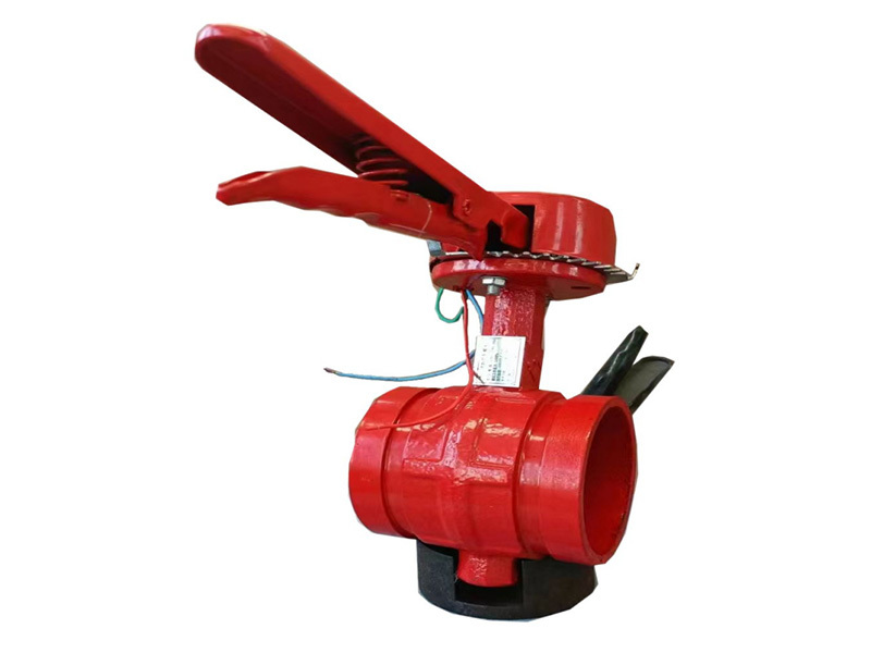 Handle signal butterfly valve
