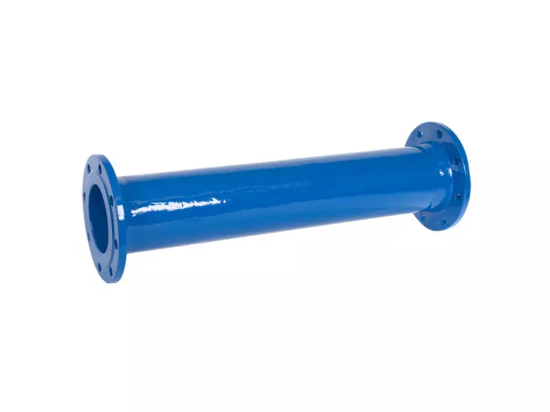 Double flanged pipe