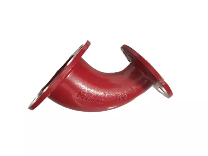 Flange bend pipe