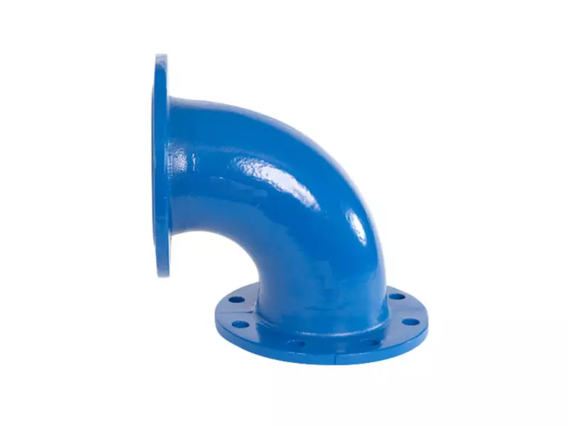 Double activity flange bend pipe