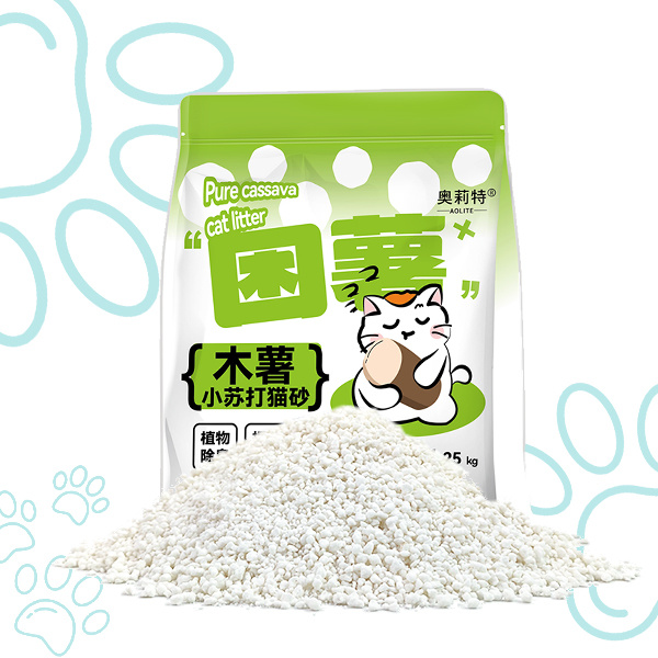 Deodorizing Cassava Cat litter