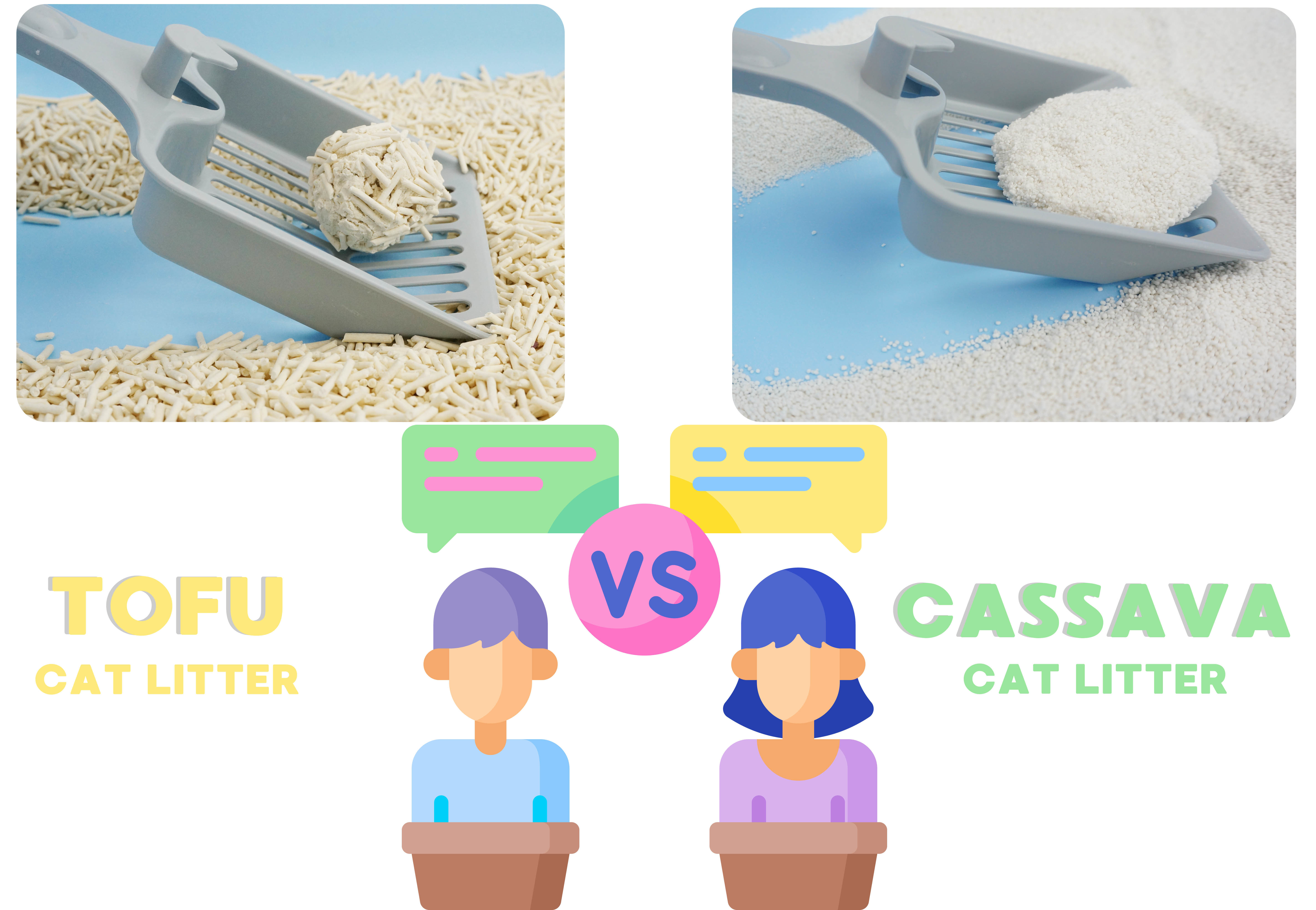cassava cat litter vs tofu cat litter