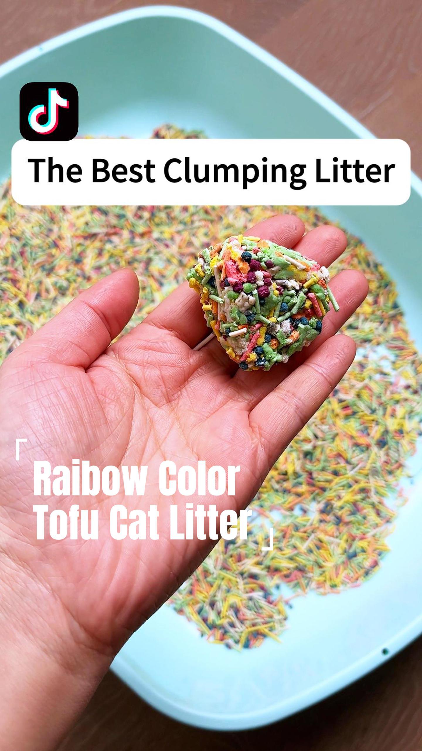 rainbow cat litter