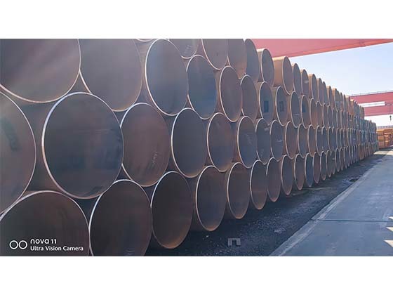 Large diameter straight seam thick wall steel pipe