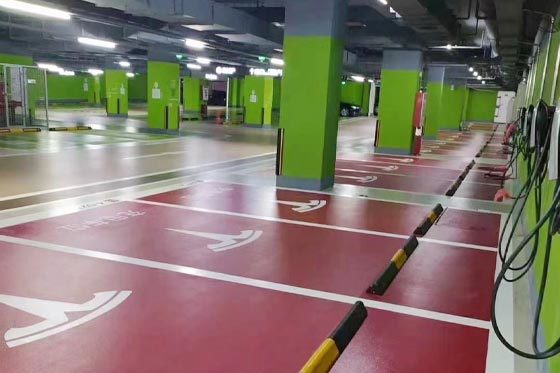 Underground garage floor