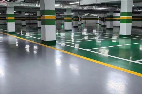 Underground garage floor