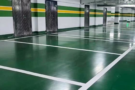 Underground garage floor