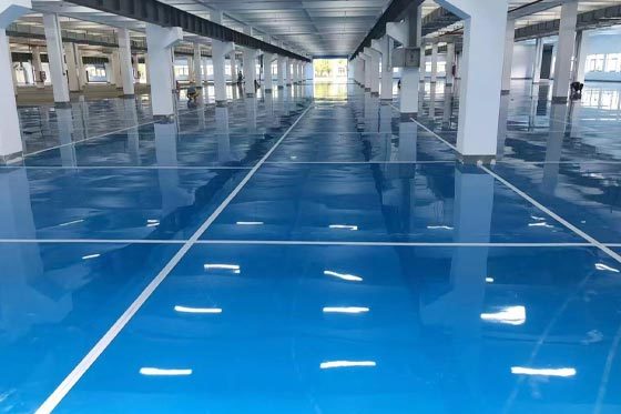 Food workshop polyurethane mortar floor