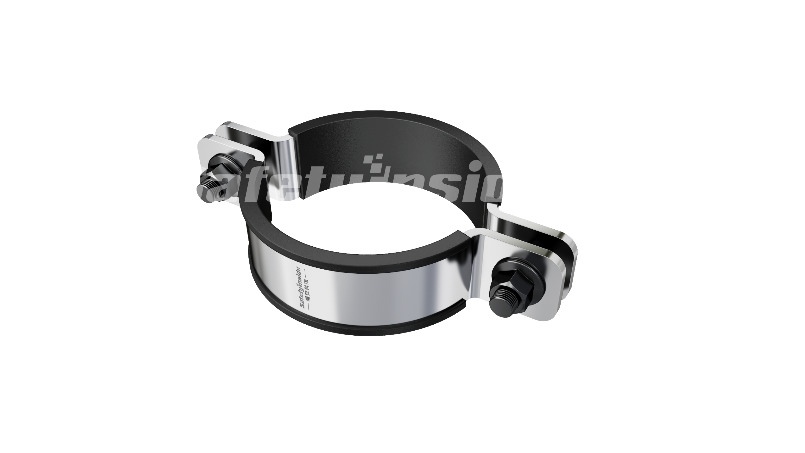 O-shaped pipe clamp