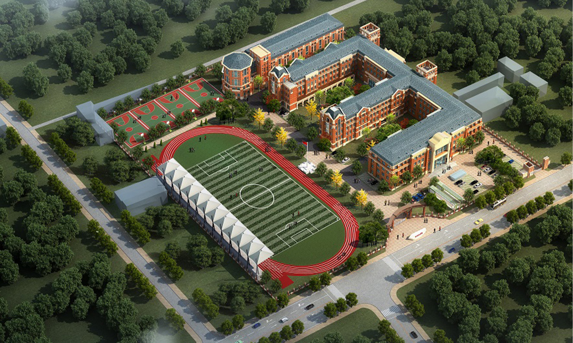 Yihewan Experimental School Project in Linyi City, Shandong Province