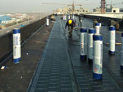 濱州市濱城區聞鵲家園沿街屋面防水工程蓄水試驗