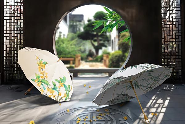 The Secret of the Compact, Two-in-One Umbrella!  Sun or rain, you decide.