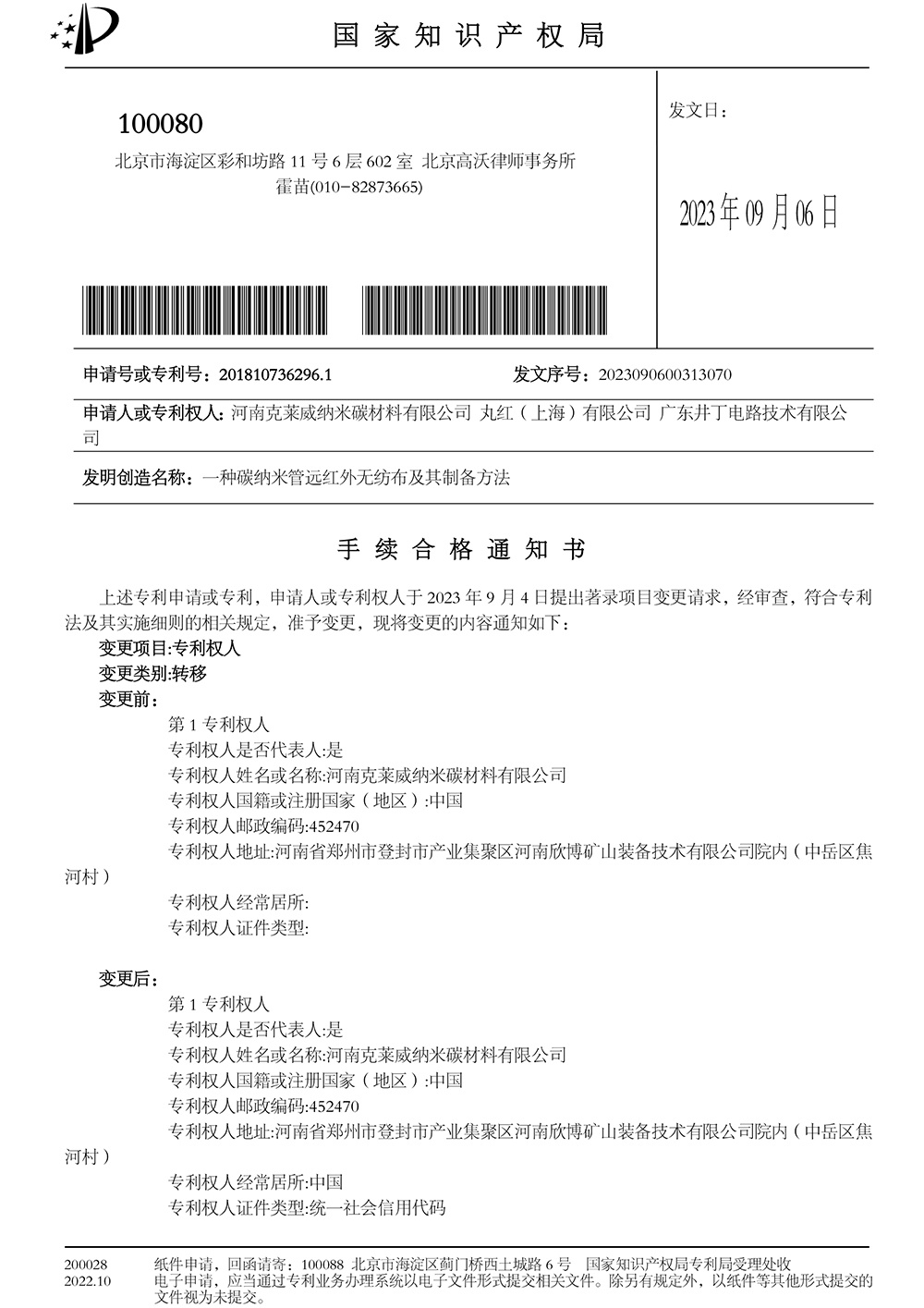 Patented Technology Patented Technology