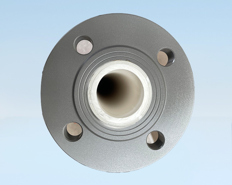 Wear-resistant ceramic ring lining pipe