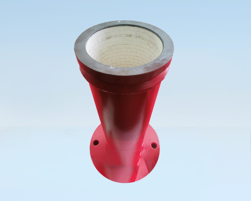 Zirconium-aluminum composite ceramic lined cone tube