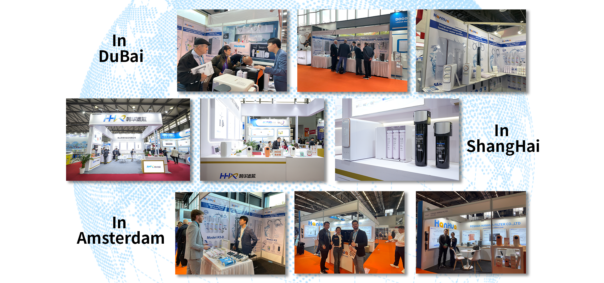 Participation in various overseas exhibitions in recent years