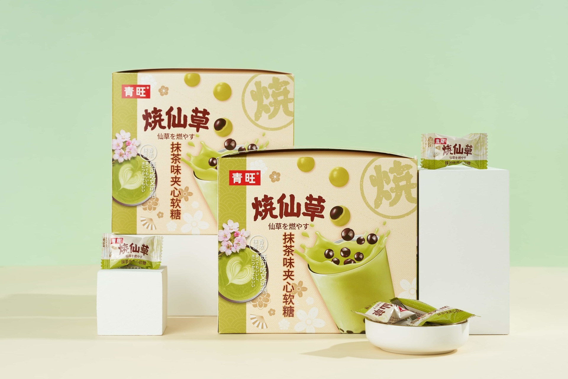 燒仙草抹茶味軟糖 盒裝