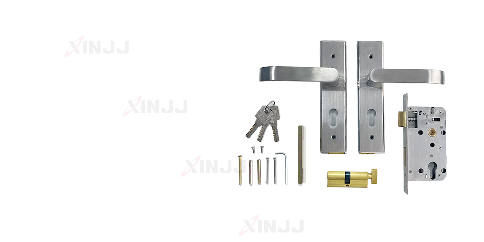 Door lock set with cover
