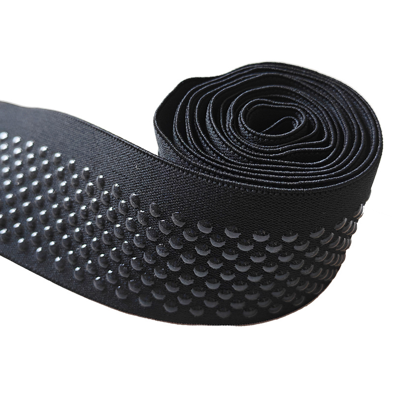 Black High Tenacity Unbreakable Silicone Elastic Band Sustainable and Durable
