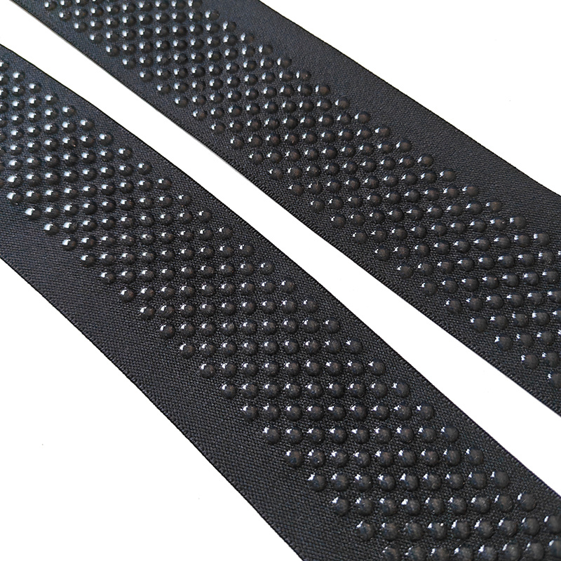 Customized Silicone Anti Slip Elastic Webbing Silicone Coating