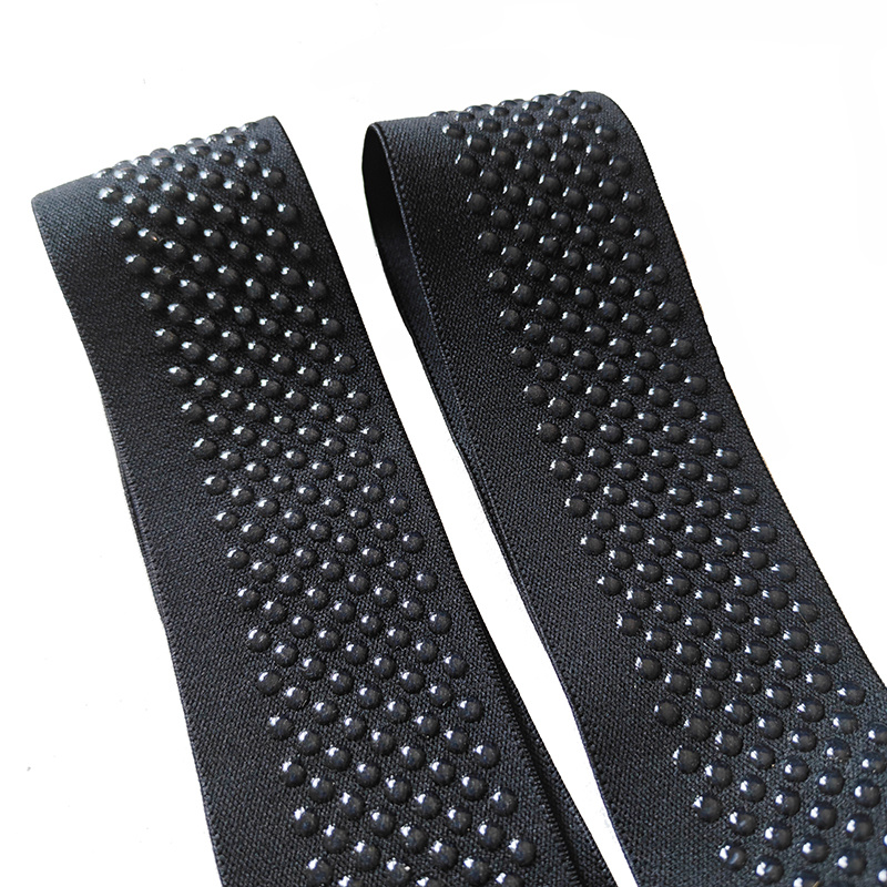 Manufacturer Printed Round Dot Non-slip Silicone Elastic Tape for Bike Outdoor Wear