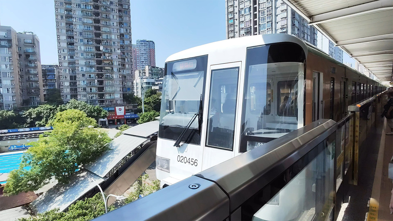 Chongqing Light Rail Jiaoxin Line (Section from Jiaochangkou to Dongwuyuan)