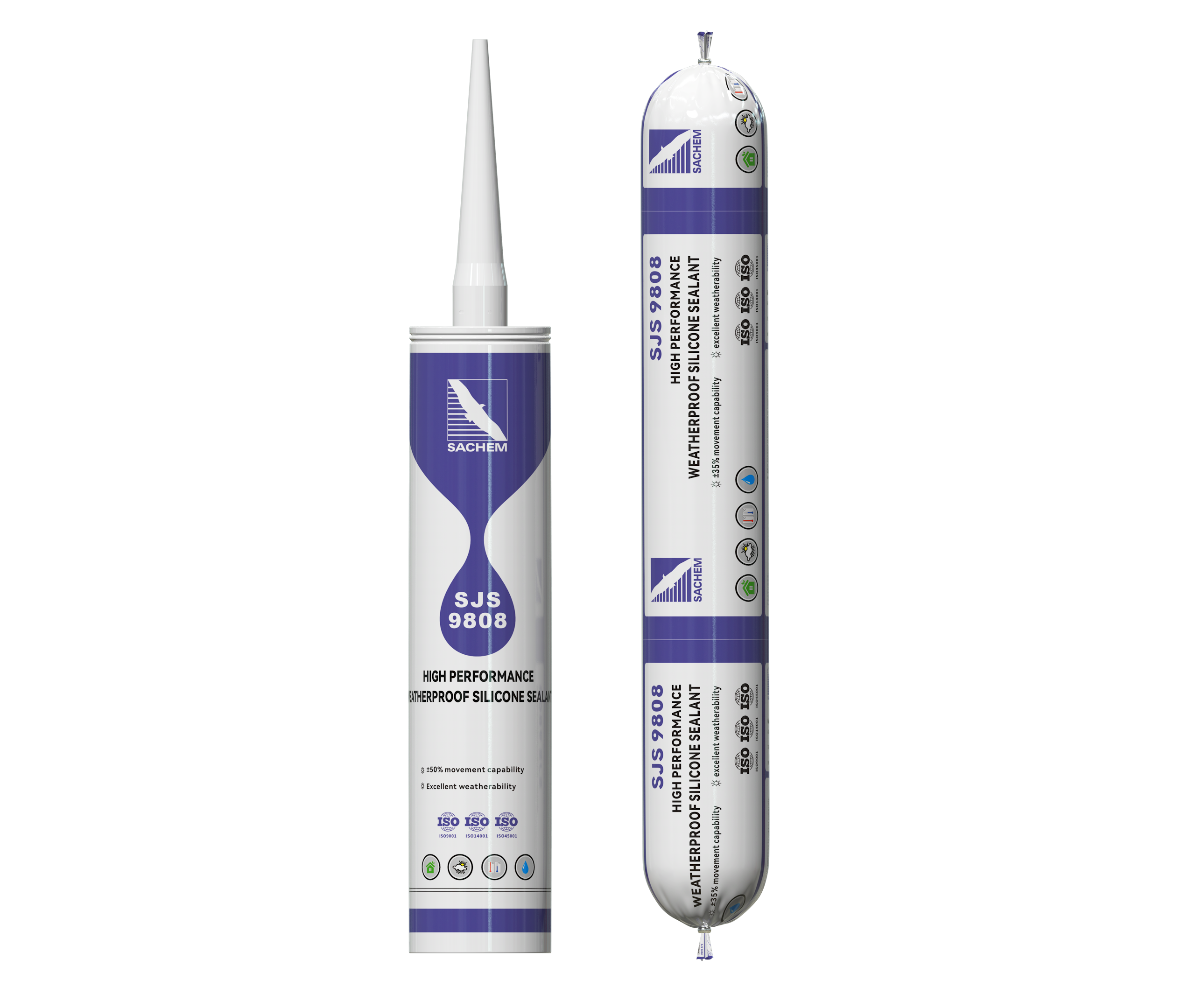 SJS9808 HIGH PERFORMANCE SILICONE WEATHERPROOF SEALANT