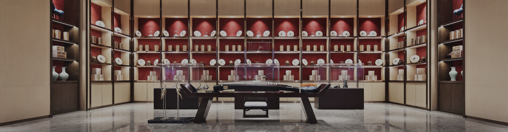 Focus on the display scene of luxury stores