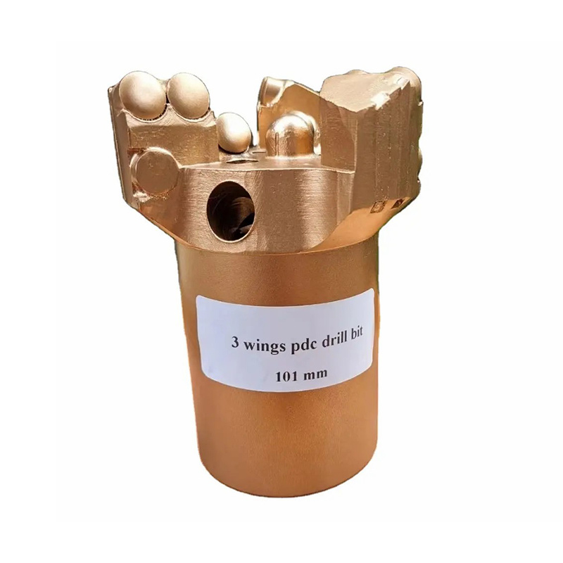 Factory 101mm 3 Wings PDC Drill Bit PDC Blade Bit for Mining and Well Drilling