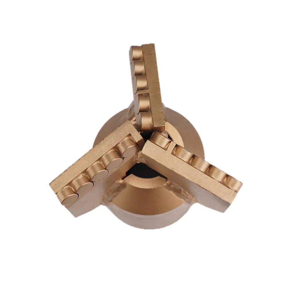 Factory customizable 150mm Three Wings PDC Drill Bit Drag bit Blades bit