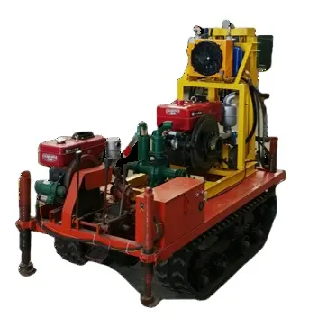 China factory 22HP 150m Portable Crawler Diesel Hydraulic Water well drilling rig for construction and farm