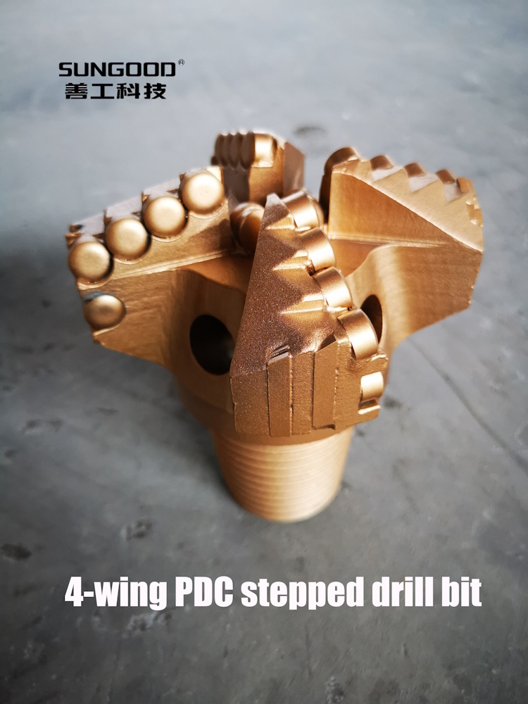 Factory 4-wing PDC Stepped Bits PDC Blade Bits for Well Drilling and Mining