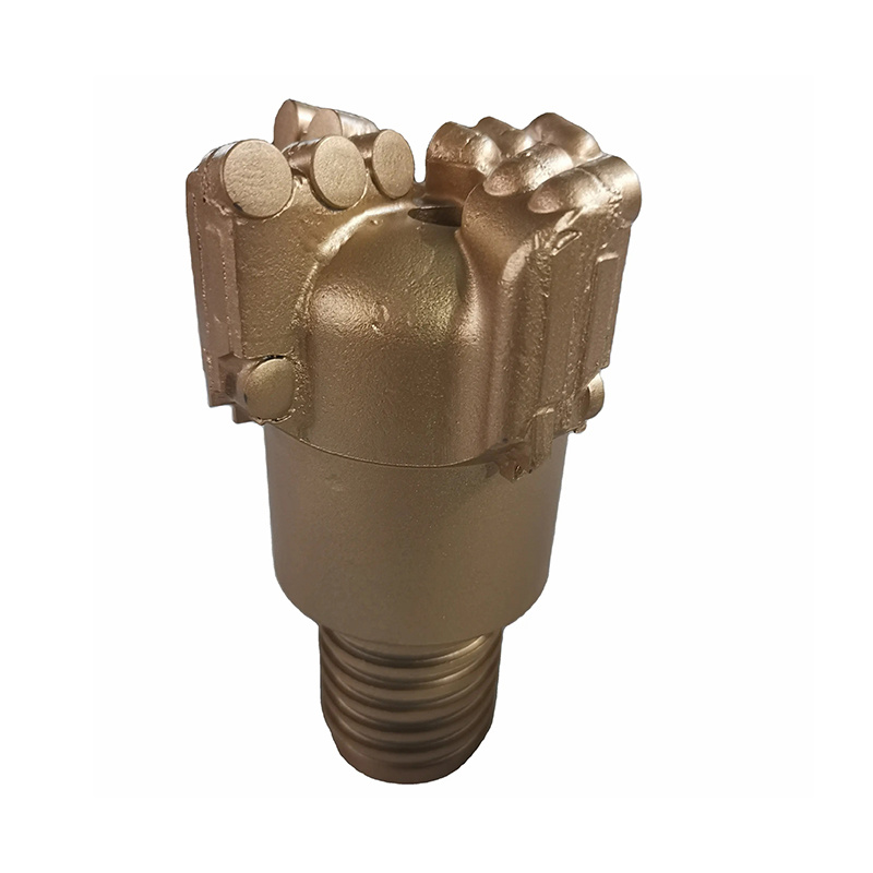 Customizable 105mm 4 Blades PDC drill bit with Long handle male thread
