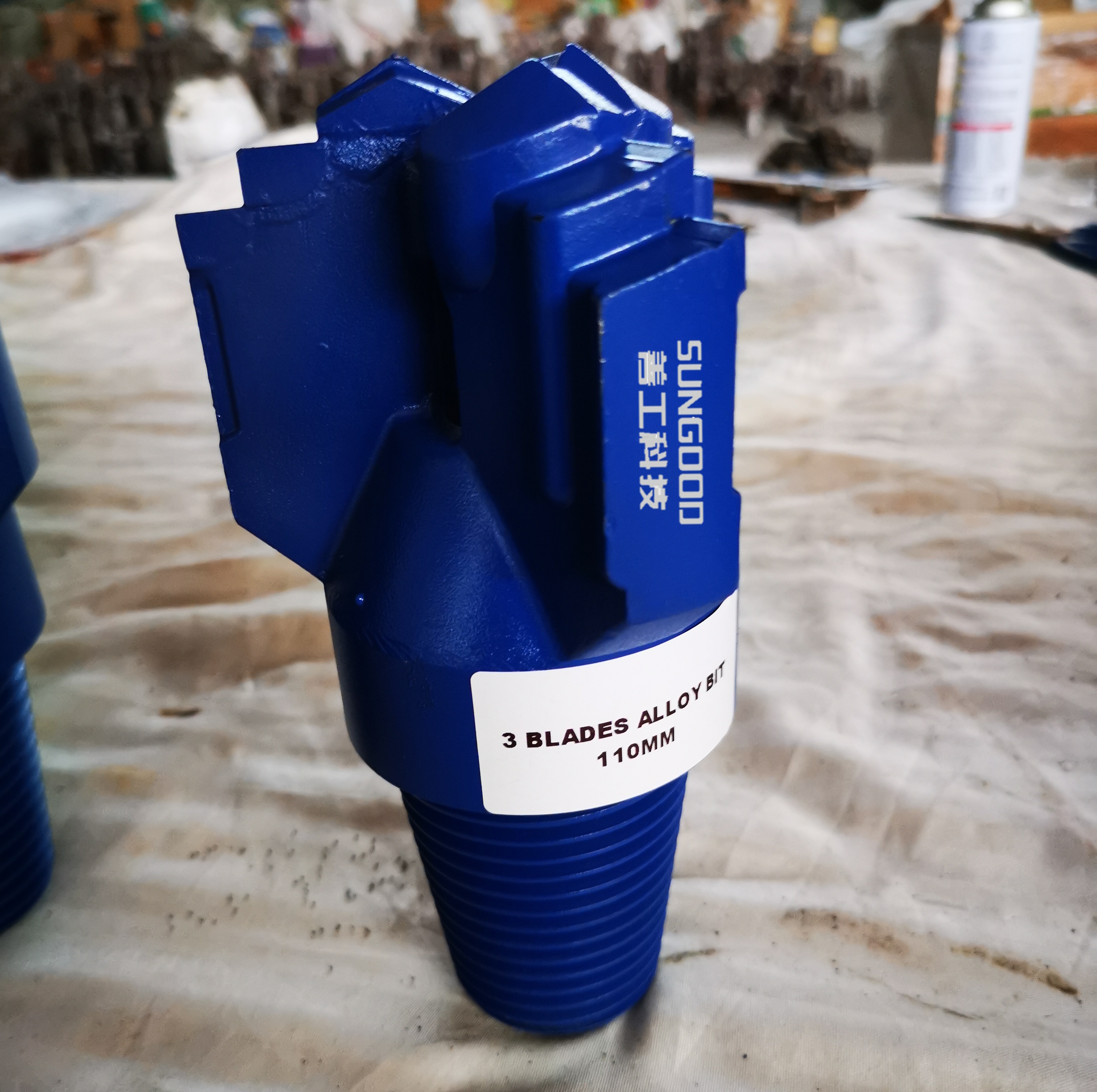 110mm 3-Blade Alloy Drag Bit Tungsten Carbide Stepped Drill Bit for Well Drilling