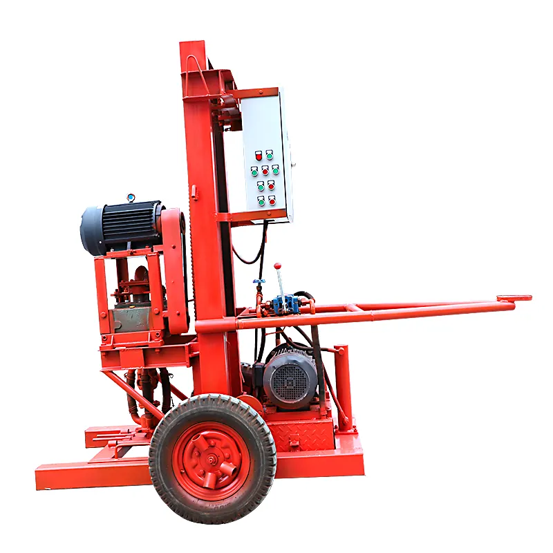 China 11KW 100m household farm Small electric well drilling machine Geothermal well drilling rig