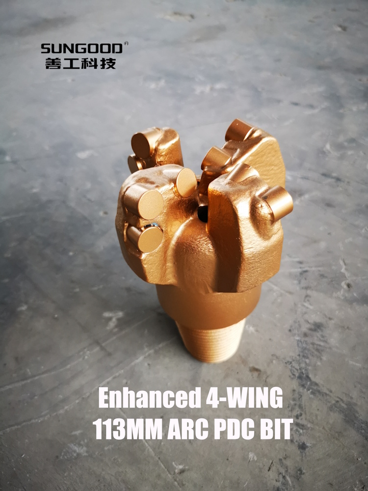 Factory 115mm Four Wing Arc PDC Drill Bit PDC Bits for Mining Fast Delivery