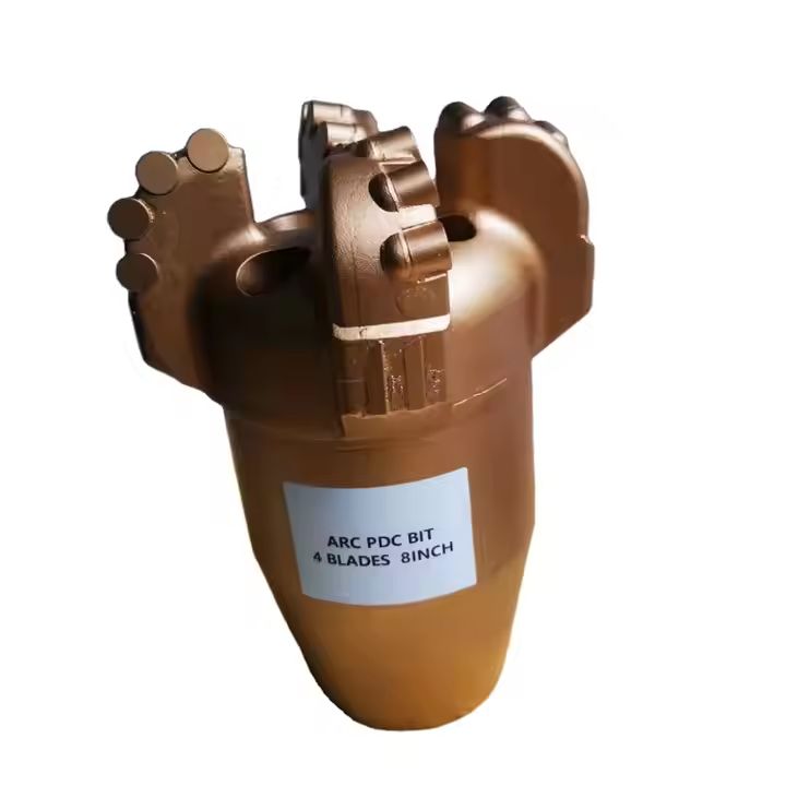 Factory 8 inch four wings Arc PDC bits PDC blade bit for well drilling 1610 PDC Cutters