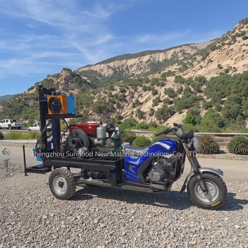 Factory 25HP 35HP 150m Portable Truck-mounted Diesel Hydraulic Water Well Drilling Rig