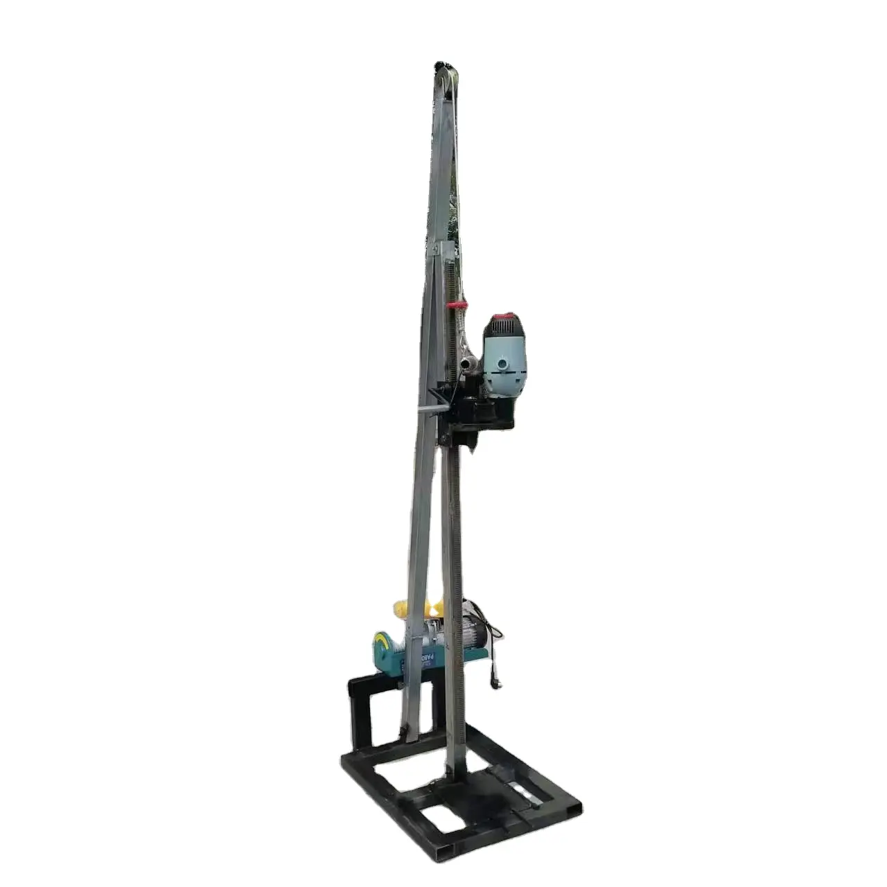 2.5kw 60m Portable vertical small automatic lifting electric water well drilling rig with hoist