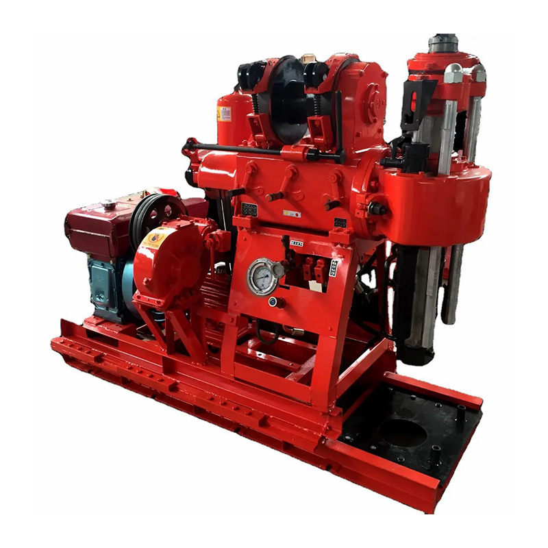 China 30HP 150m Small Diesel Hydraulic Geological Exploration Coring Machine Water Well Drilling Rig