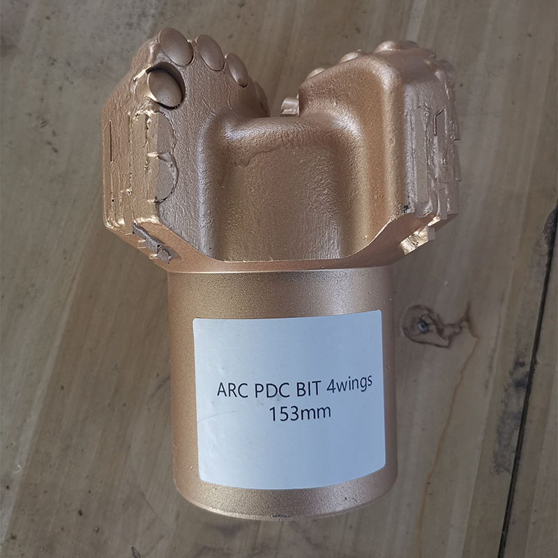 factory sales 153mm Arc PDC Drill Bits 4 Blades PDC Bits for Mining and Well Drilling