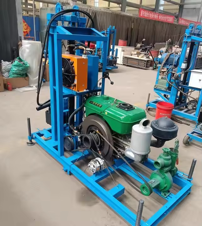 40HP 200m Diesel hydraulic water well drill rig Wheeled / Crawler drilling machine for Farm and Mine