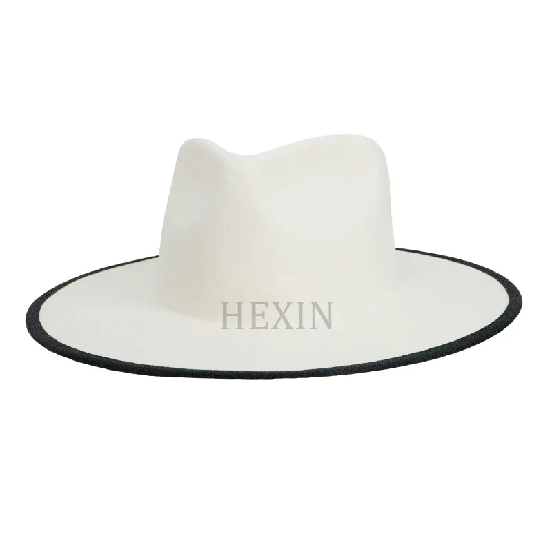 White Wool Fedora Hat Customizable High Quality Wholesale