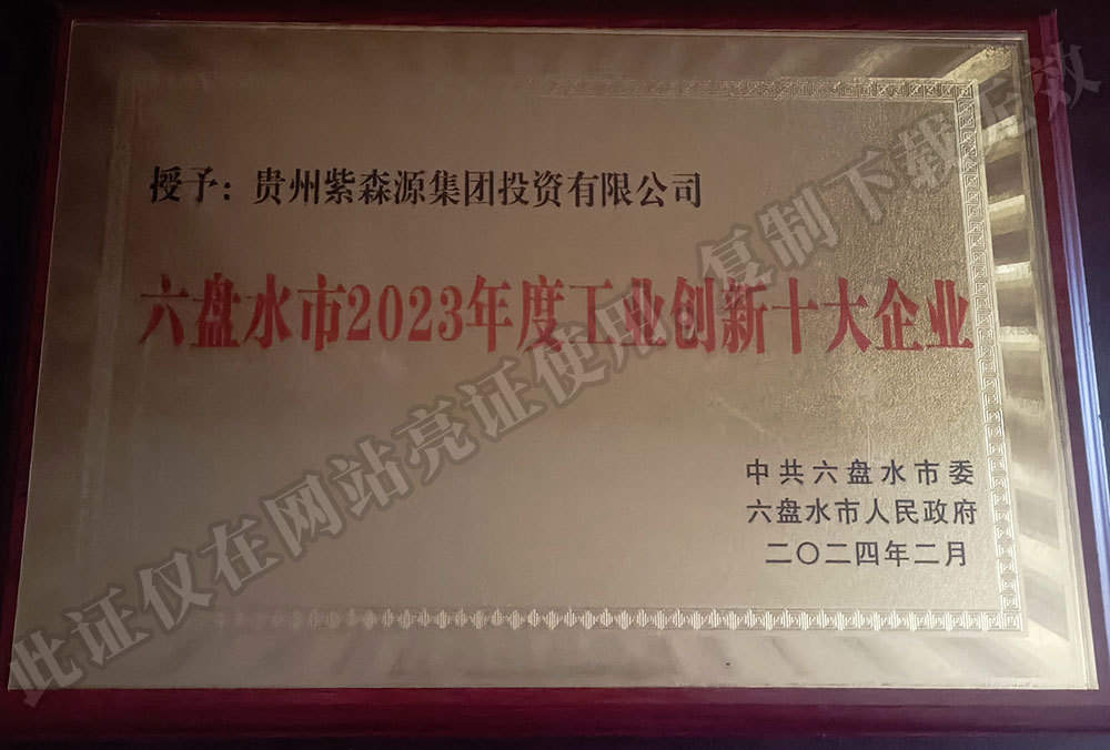 Top 10 Industrial Innovation Enterprises in Liupanshui City in 2023 Top 10 Industrial Innovation Enterprises in Liupanshui City in 2023
