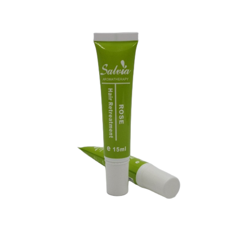 small eye cream tube with high white cap
