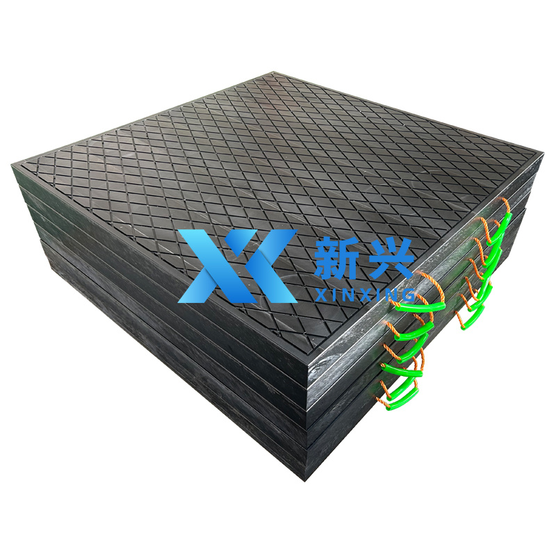 500X500X50MM Plastic composit UHMWPE Crane Outrigger Pads