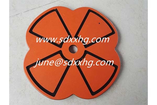 Three layer two color surface textured HDPE board