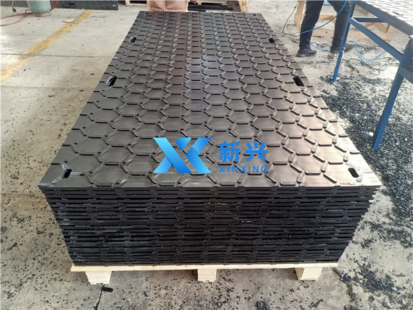 China heavy duty diamond/ Hexagon 4x8 pe hdpe ground mats